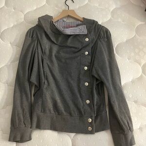Vivienne Westwood Asymmetrical Gray Button-Up Jacket